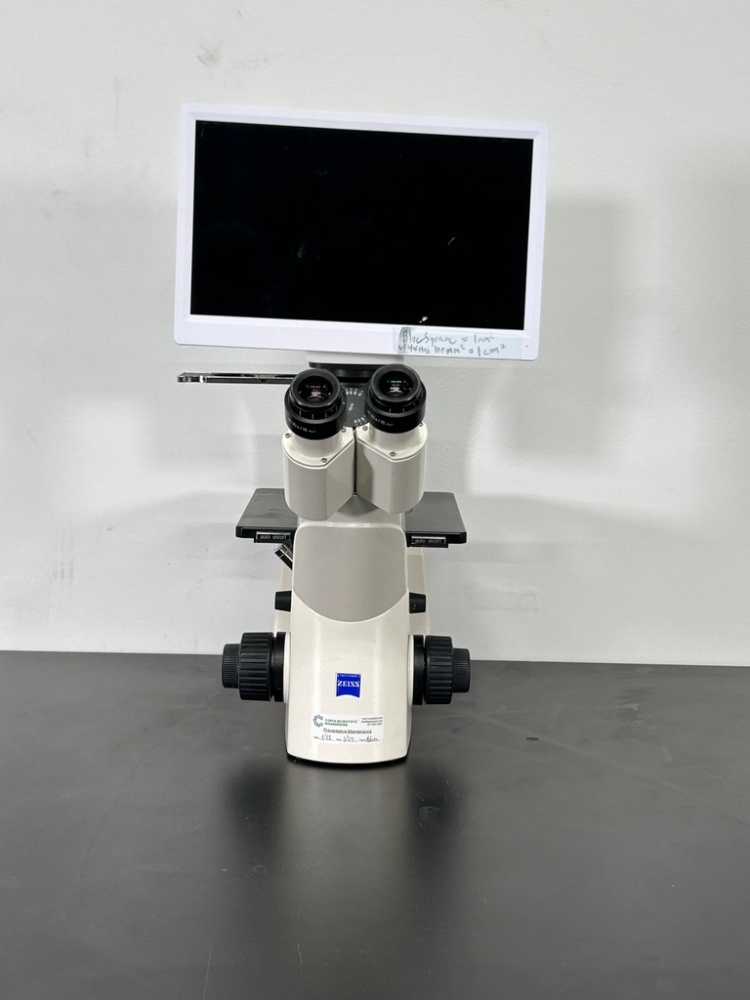 Image of Carl Zeis Primo Vert Inverted Microscope